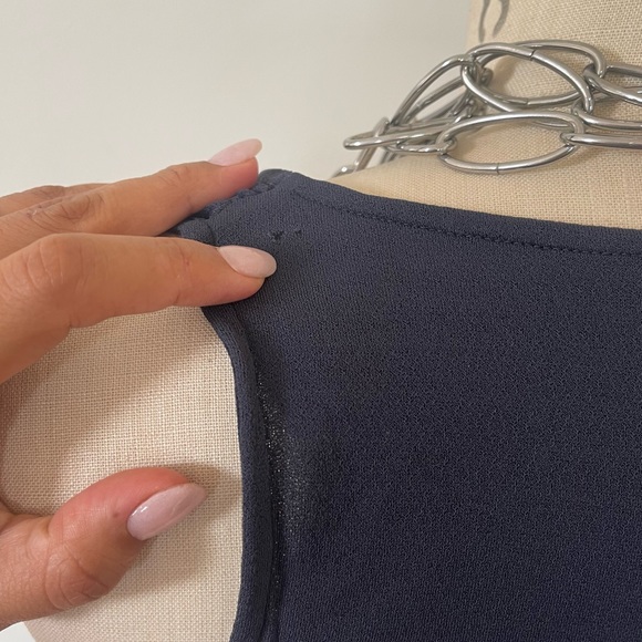 Banana Republic Chiffon Lined Wrapping Surplice Dress - Picture 8 of 13